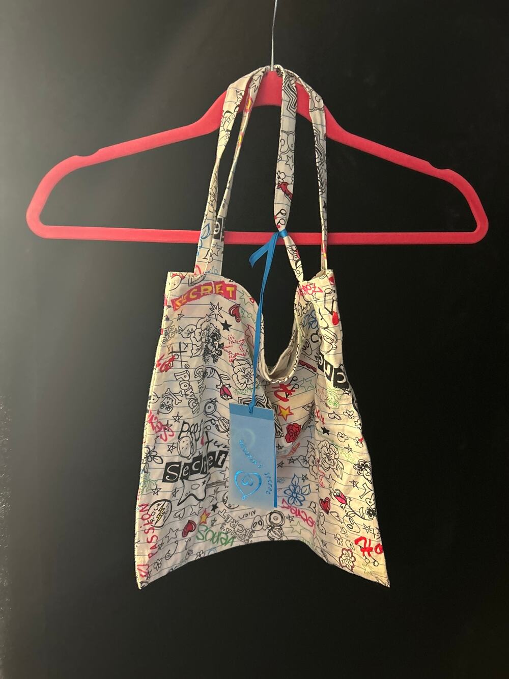 Victoria's Secret PINK Tote Bag Multicolor Graffiti  Bag